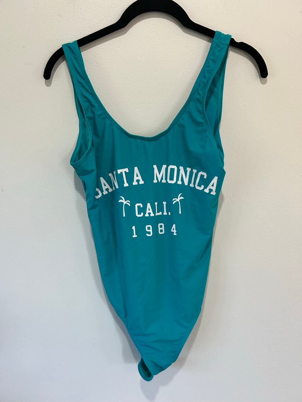 Primark one piece bathing suit size 6 turquoise cheeky